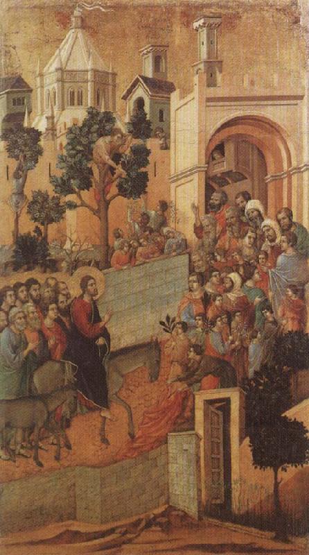 Duccio di Buoninsegna Christ Entering Jerusalem oil painting image